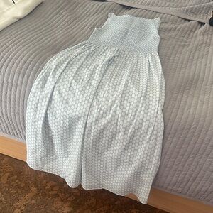 Hill House Sky and Cream Striped Nap Dress